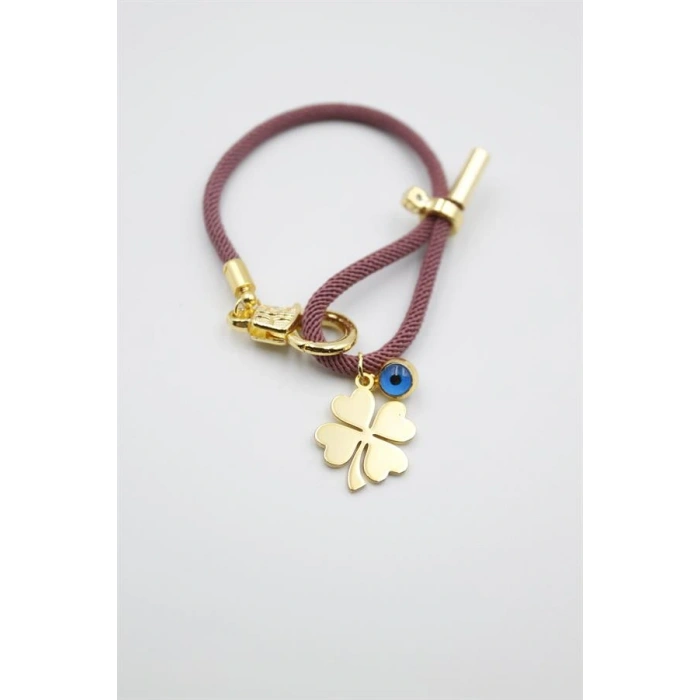 LitaeTrend İpli Yonca Bileklik - Mor