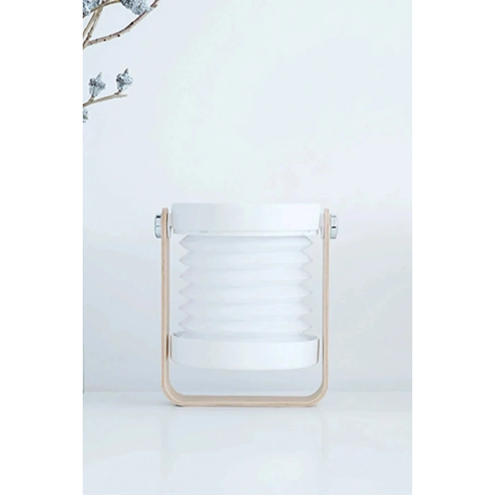 LitaeTrend JP-DLD Kamp Lambası Görünümlü Dekoratif Gece Lambası - Beyaz