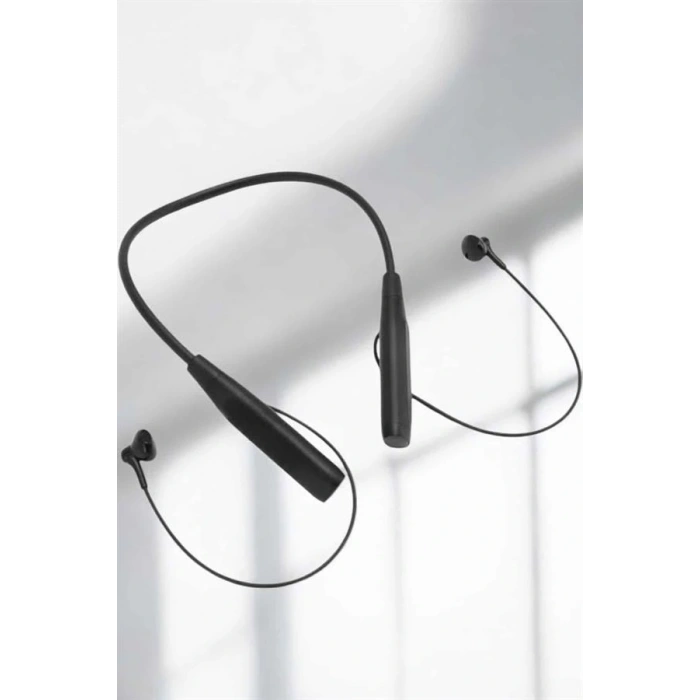 LitaeTrend Kablolu Boyun Askılı Dijital Göstergeli Bluetooth Kulaklığı 60 Saat