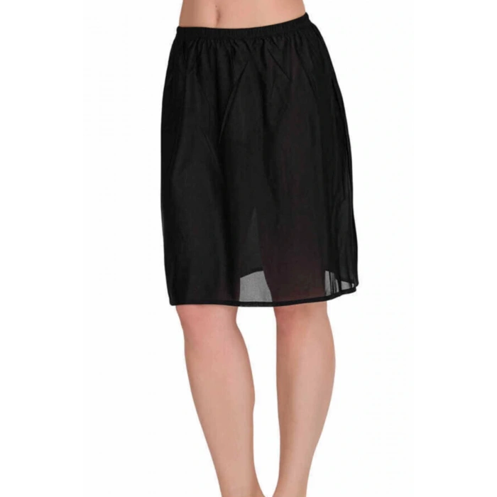 LitaeTrend Kadın Jarse Jüpon Siyah 11003B