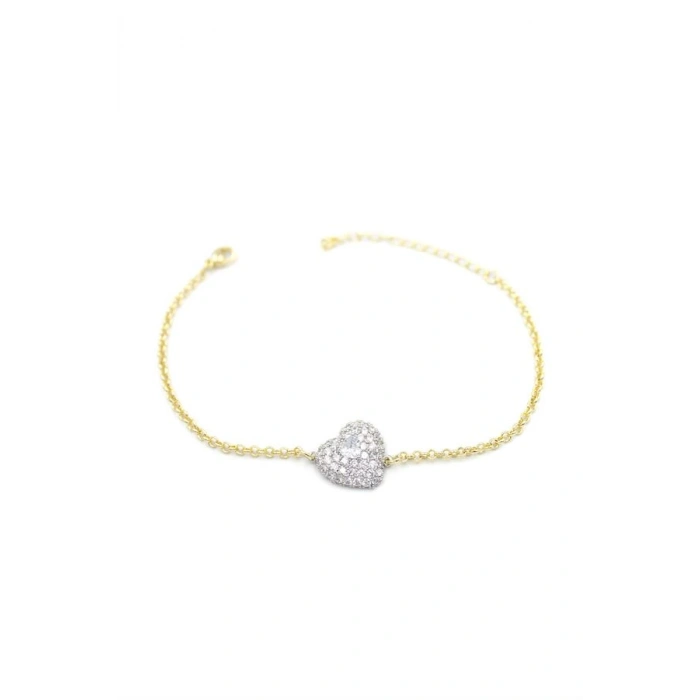 LitaeTrend Kalp Bileklik - Beyaz