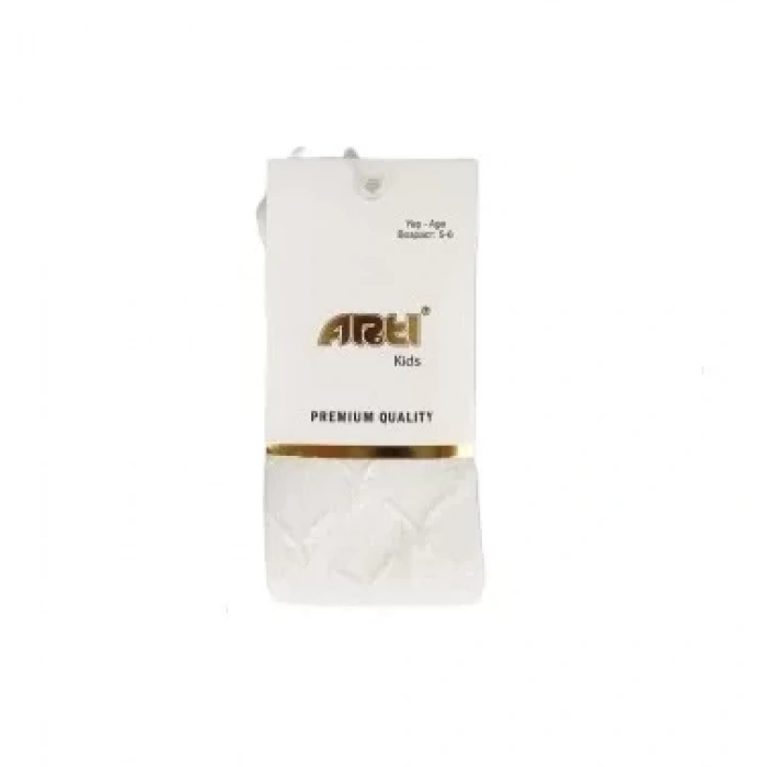 LitaeTrend Kalp Kabartmalı Kız Külotlu Çorap  Asorti