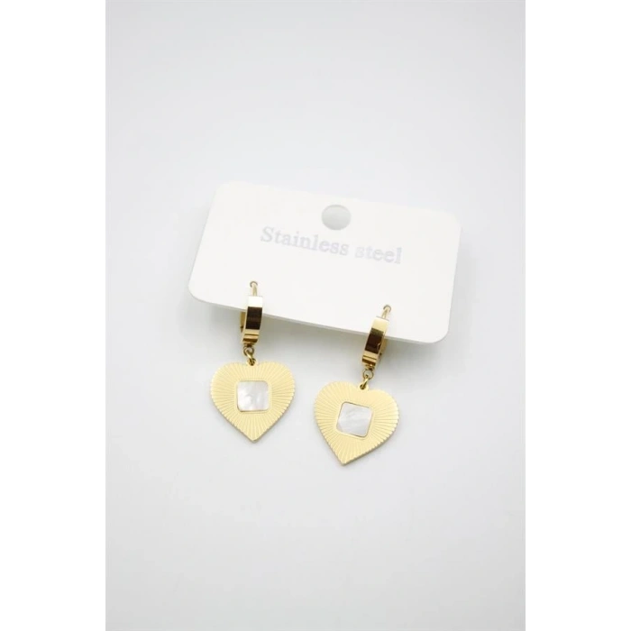 LitaeTrend Kalp Küpe - Altın