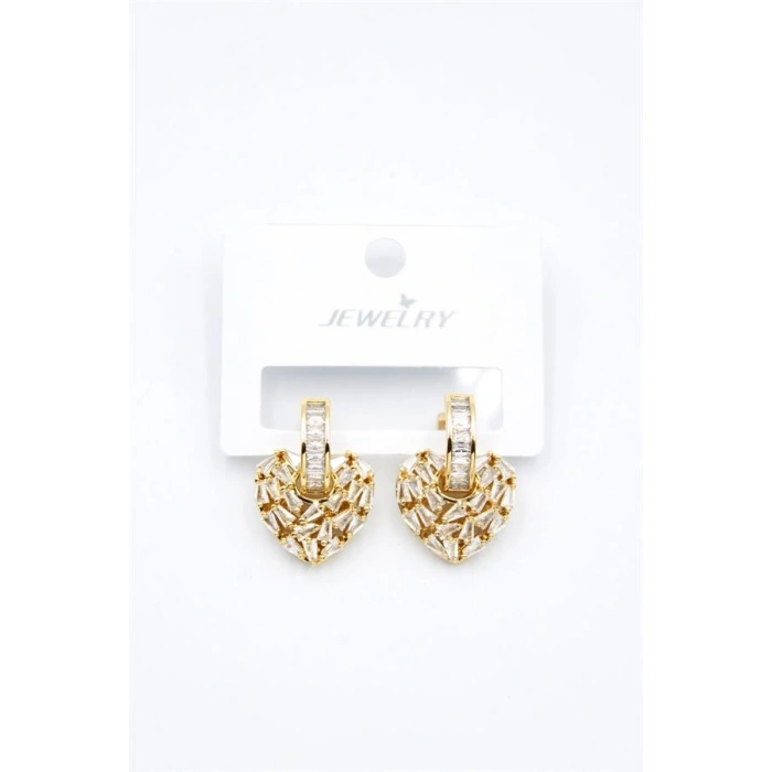 LitaeTrend Kalp Küpe - Altın