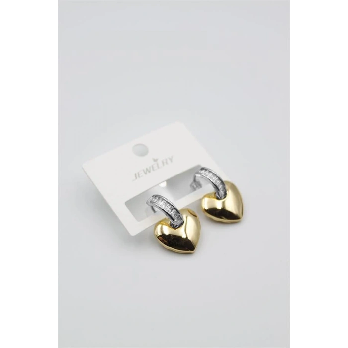 LitaeTrend Kalp Küpe - Altın