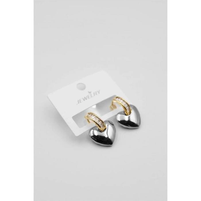 LitaeTrend Kalp Küpe - Gümüş