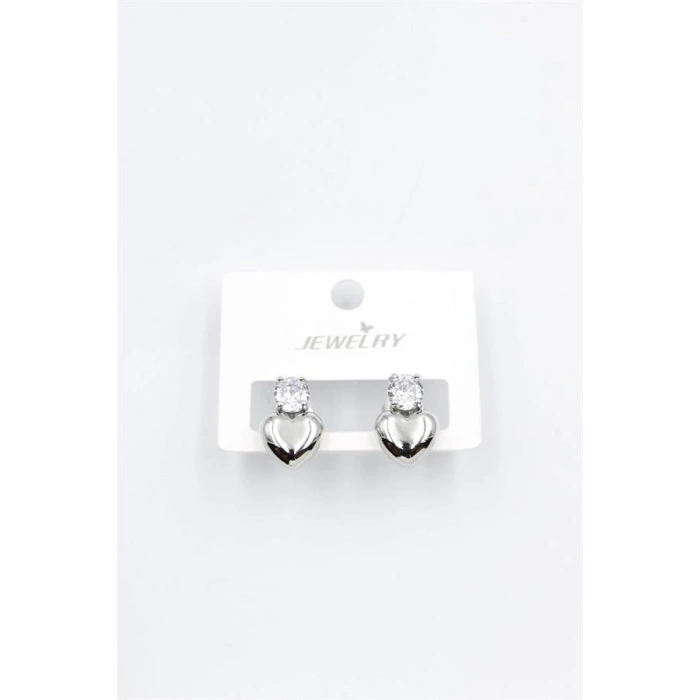 LitaeTrend Kalp Küpe - Gümüş