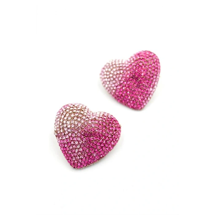 LitaeTrend Kalp Küpe - Pembe