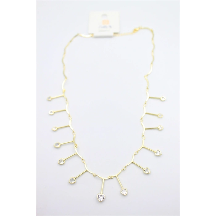 HERŞEYTREND Kalp Sallantılı Kolye - Altın