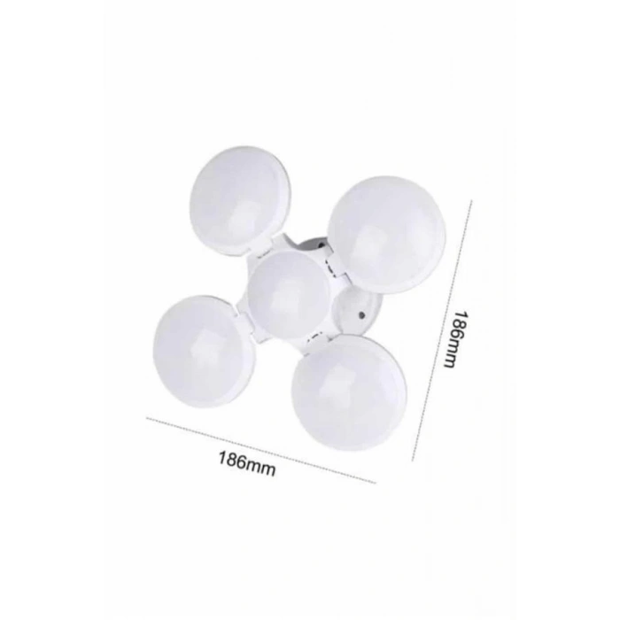 HERŞEYTREND Kamp Lambası Güneş Enerjili Solar 5 Kanatlı Katlanır Lamba Karavan