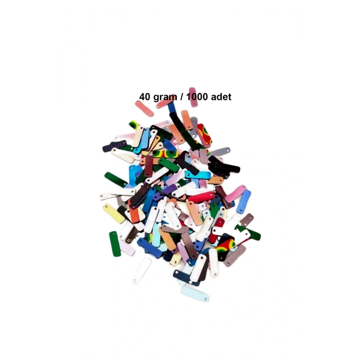 LitaeTrend Karışık Renkler 15 x 5 mm Dantel Oya Yazma Halhal Abiye Lazer Kesim Pul 1000 adet / 40 gram