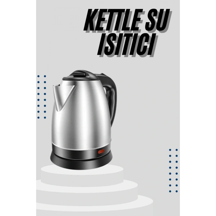 LitaeTrend Kettle C F Tipi 220-240V Paslanmaz Çelik Elektrik Kablolu Otomatik Kapanma