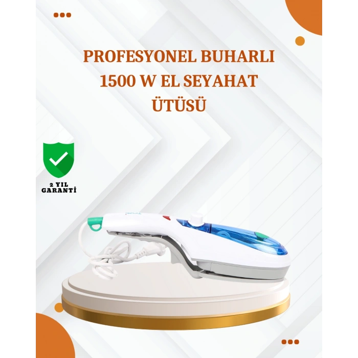 LitaeTrend Kompakt Buharlı Ütü 1500W | Tüm Yüzeyler İçin Pratik ve Etkili