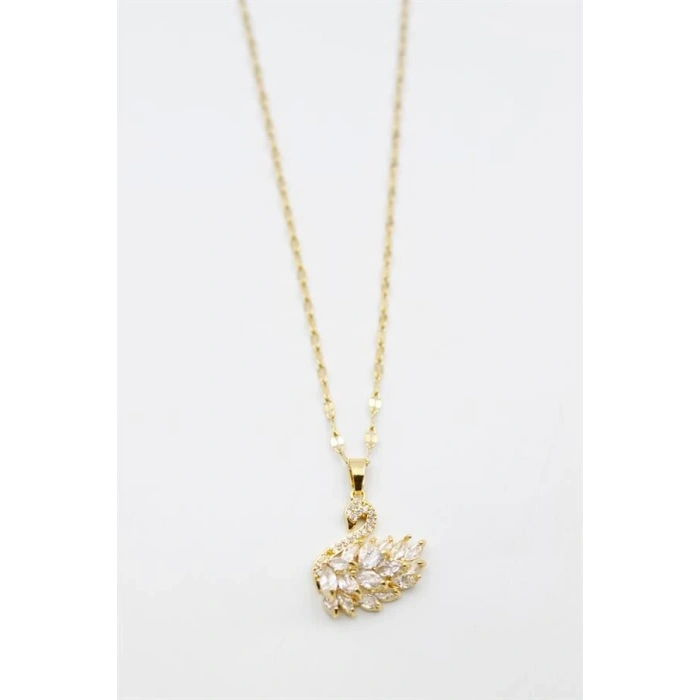 LitaeTrend Kuğu Kolye - Altın