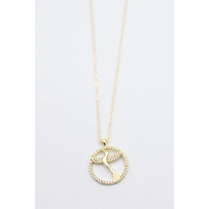 HERŞEYTREND Kuş Kolye - Altın