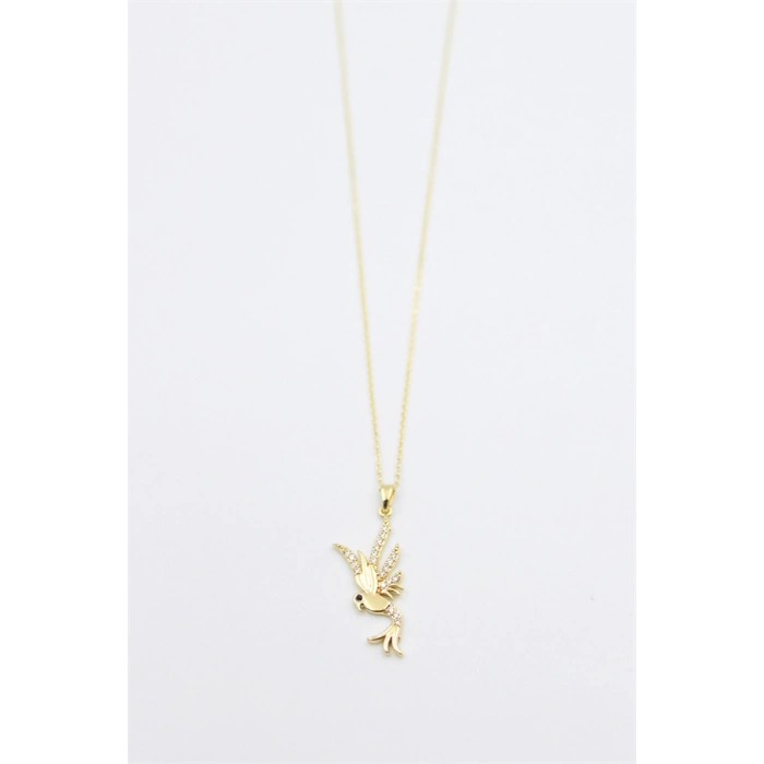 HERŞEYTREND Kuş Kolye - Altın
