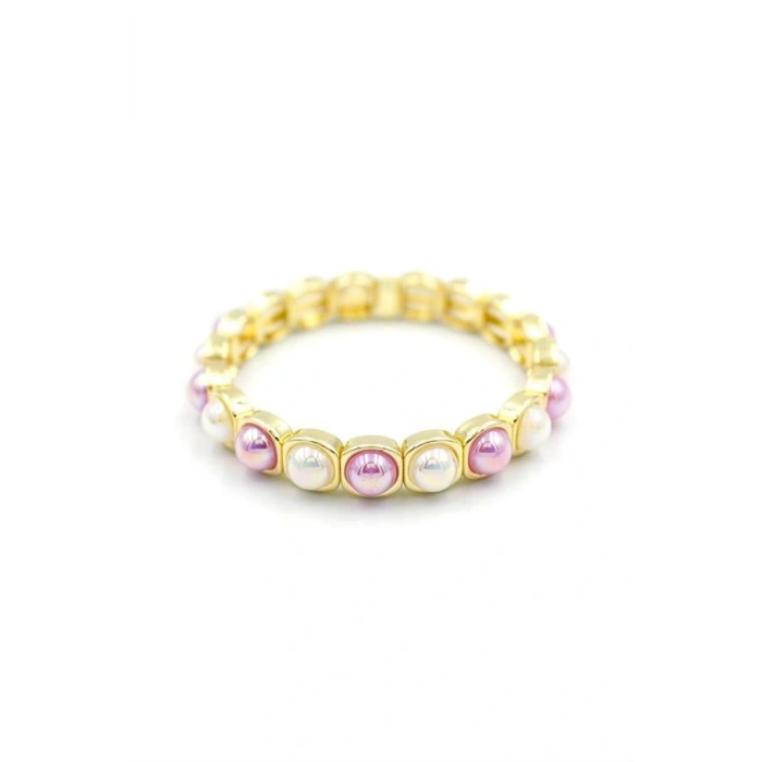 LitaeTrend Lastikli Taşlı Bileklik - ÇOK RENKLİ