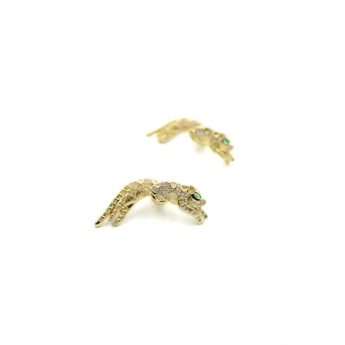 LitaeTrend Leopar Küpe - Altın