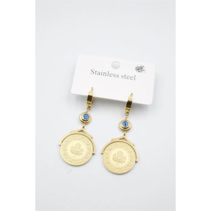 LitaeTrend Lira Nazar Küpe - Altın