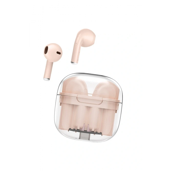 LitaeTrend LS-09 Bluetooth 5.3 TWS Kablosuz Airpods Kulaklık - Pembe