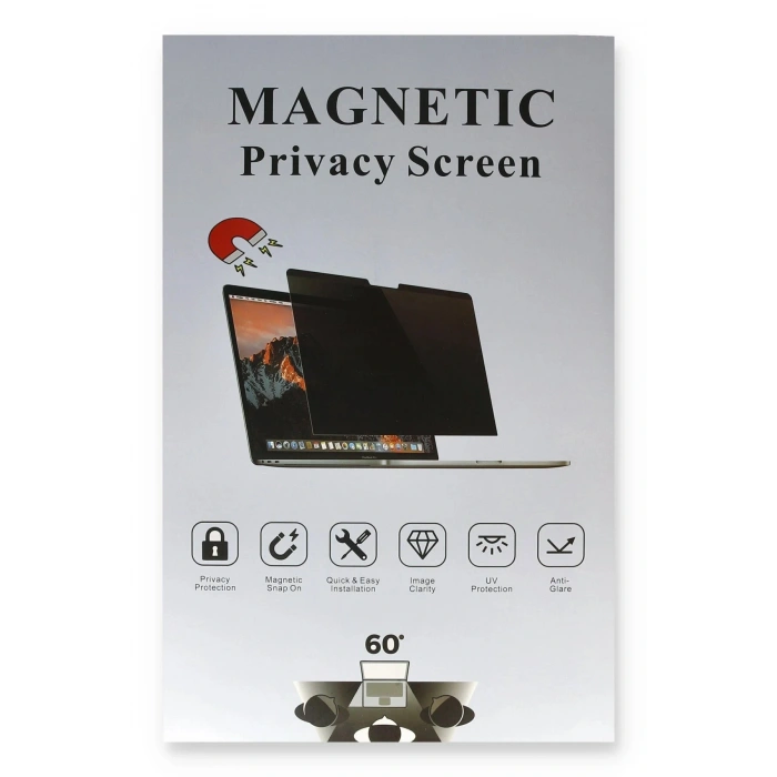 LitaeTrend Macbook Air 13.3 Macbook Manyetik Hayalet Ekran Koruyucu - Siyah