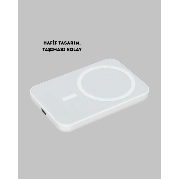 LitaeTrend MagSafe Uyumlu Kablosuz Powerbank – Güçlü Mıknatıs, Hızlı Şarj, Kompakt Tasarım