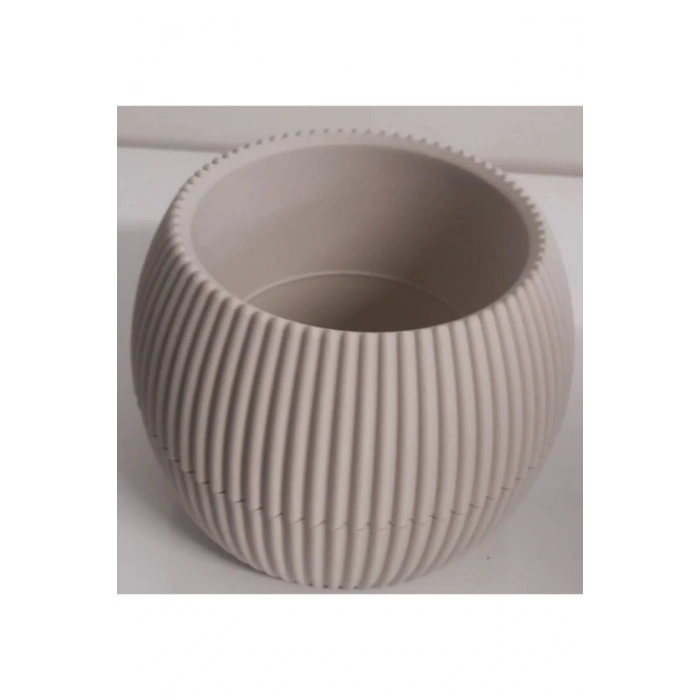 LitaeTrend Mercan Saksı 2 Numara 0,35 Litre Su Hazneli Dekoratif Kaktüs Sukulent Saksı 11,8x9,2 cm