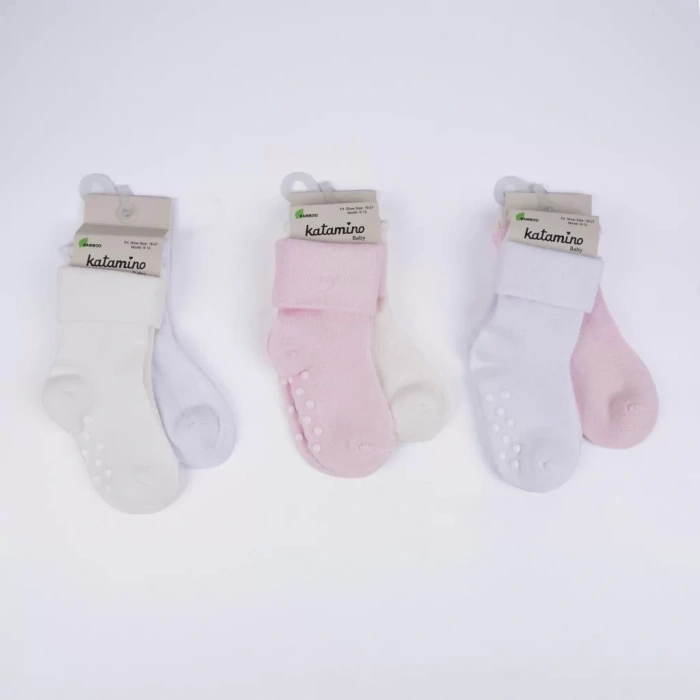 LitaeTrend Monala Absli 2li Kız Modal Bebek Soket K44091 Asorti