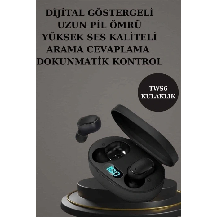 LitaeTrend Nabız Ölçer Hediye Bileklikli Akıllı Saat ve Dijital Göstergeli Bluetooth Kulaklık Çoklu Şarj Girişi