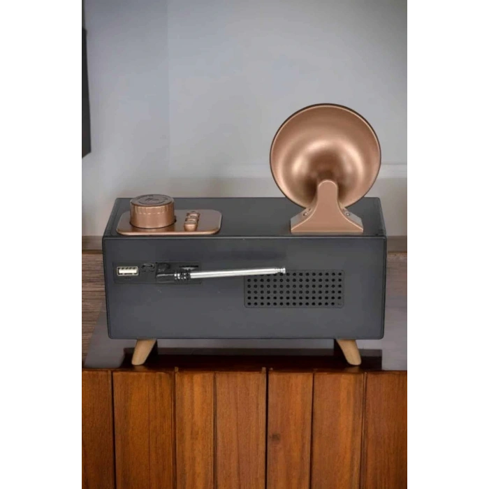 LitaeTrend Nostaljik Görünümlü Bluetooth Bağlantılı Speaker
