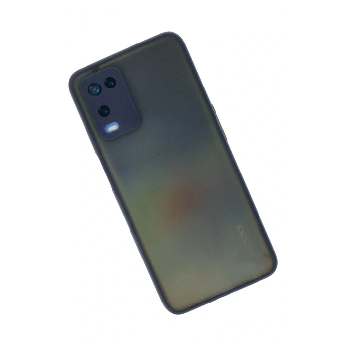 LitaeTrend Oppo A54 4G Kılıf Montreal Silikon Kapak - Lacivert