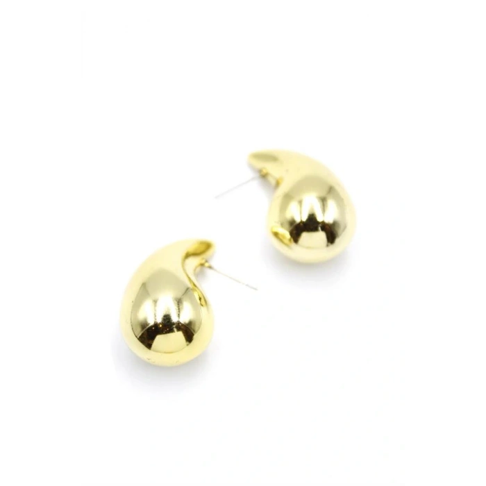 LitaeTrend Orta Boy Damla Küpe - Altın