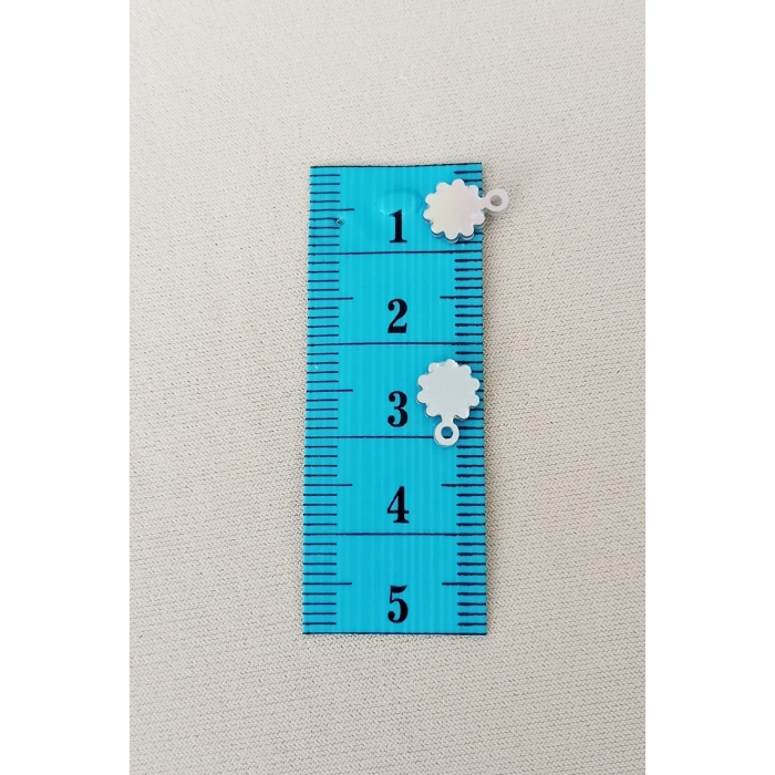 LitaeTrend Oya Abiye Bileklik Kolye Pleksi Metalik Plastik Pul Gümüş Renk 24 gram 300 adet - BNC578