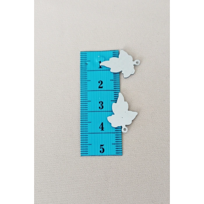 LitaeTrend Oya Abiye Bileklik Kolye Pleksi Metalik Plastik Pul Gümüş Renk 24 gram 90 adet - BNC592