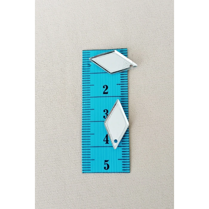 LitaeTrend Oya Abiye Bileklik Kolye Pleksi Metalik Plastik Pul Gümüş Renk 8 gram 40 adet - BNC517