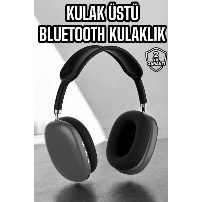 LitaeTrend P9 Plus Kulaklık Siyah Bluetooth Bağlantılı Kulak Üstü Kablosuz ANC Özelliği