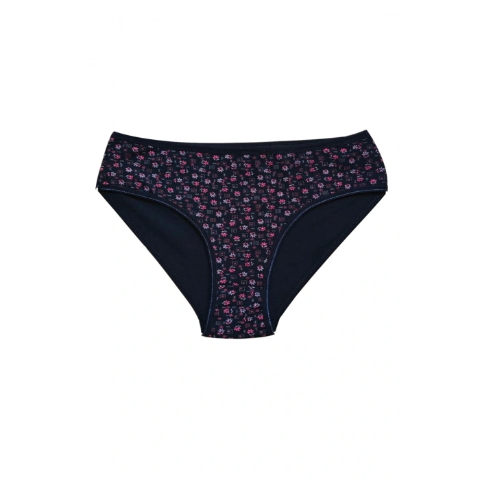 LitaeTrend Pamuklu Geniş Kenarlı Likralı Desenli Bato Kadın Külot 5li Paket Set 1