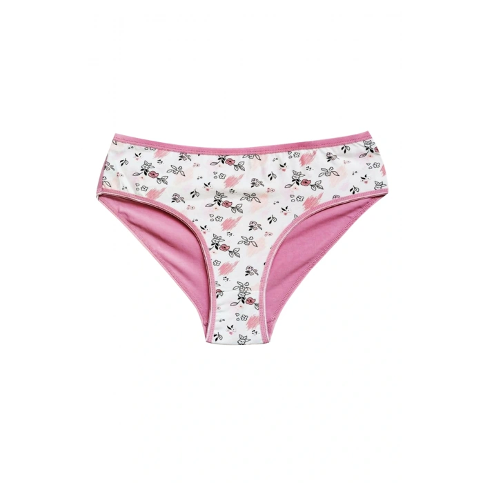 LitaeTrend Pamuklu Geniş Kenarlı Likralı Desenli Bato Kadın Külot 5li Paket Set 2