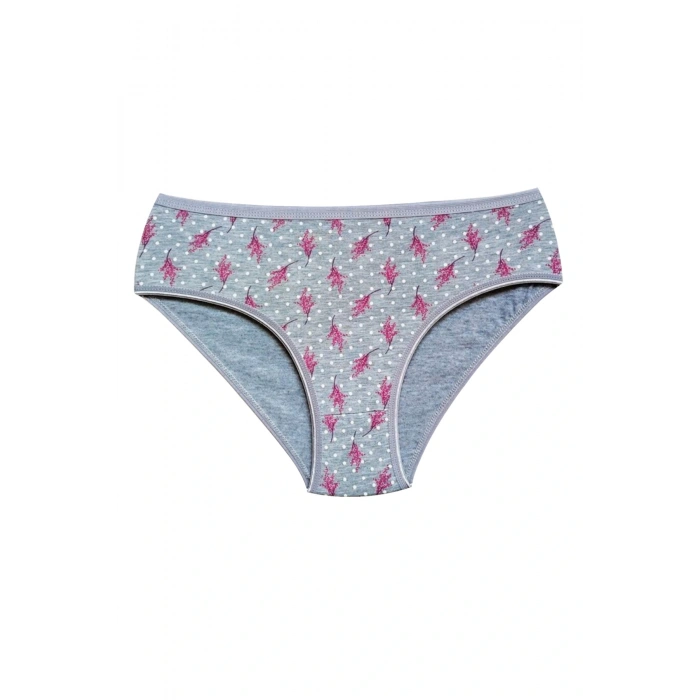 LitaeTrend Pamuklu Geniş Kenarlı Likralı Desenli Bato Kadın Külot Desen 2