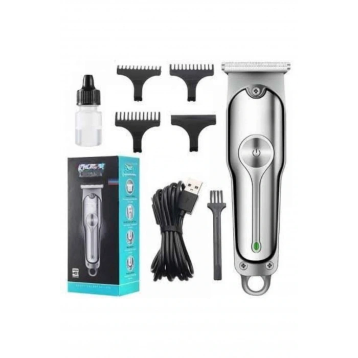 LitaeTrend Paslanmaz Çelik Bıçaklı Kablosuz Şarjlı Dijital Göstergeli Tıraş Makinesi