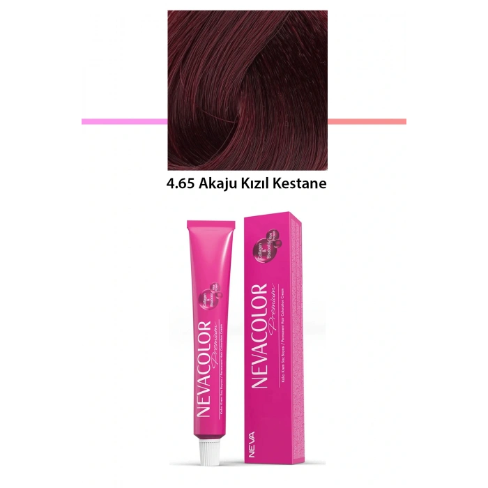 LitaeTrend Premium 4.65 Akaju Kızıl Kestane - Kalıcı Krem Saç Boyası 50 g Tüp