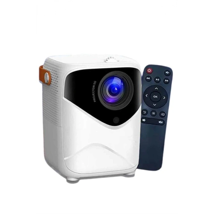 HERŞEYTREND Projeksiyon Ev Sineması Bluetooth 4k HD Kaliteli Görüntü Kumandalı
