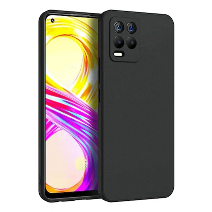 LitaeTrend Realme 8 Kılıf First Silikon - Siyah