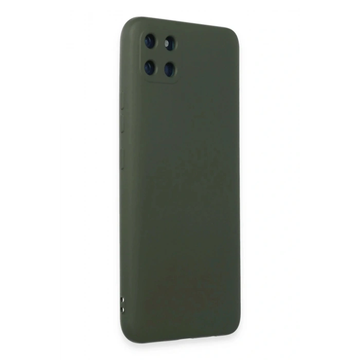 LitaeTrend Realme C11 Kılıf Nano içi Kadife Silikon - Koyu Yeşil