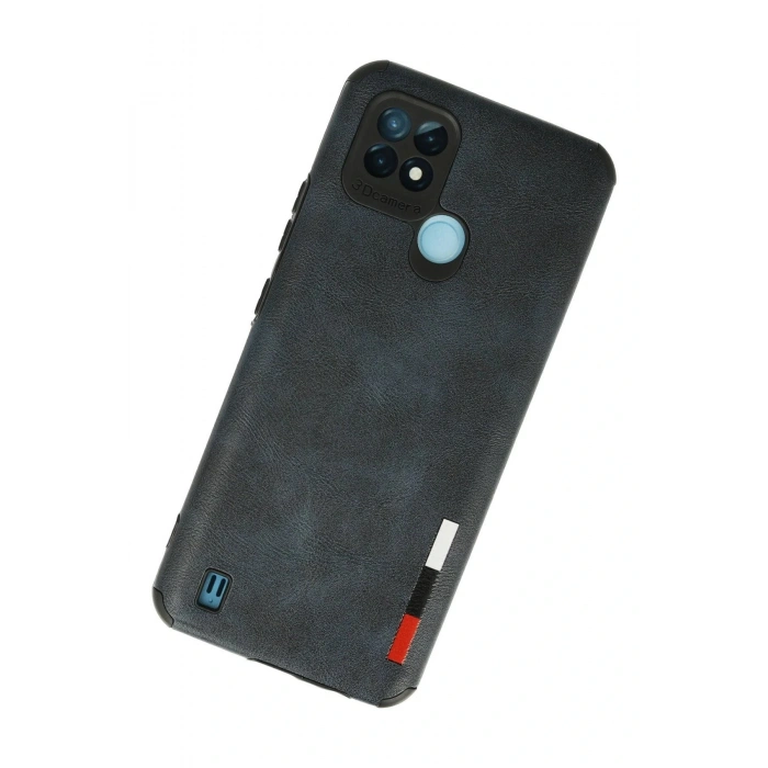 LitaeTrend Realme C21 Kılıf Loop Deri Silikon - Lacivert