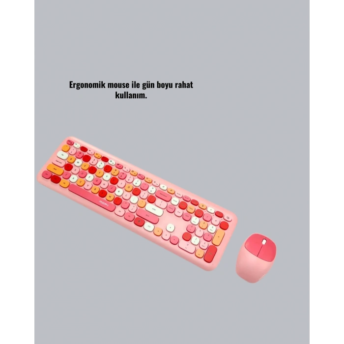 LitaeTrend Retro Tarz Bluetooth 5.1 Klavye – Win/OSX/Android/iOS Uyumlu