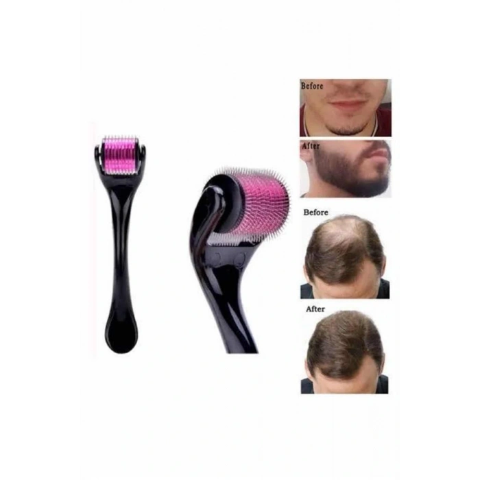 LitaeTrend Saç Çıkarma Tarağı Dermaroller 540 Iğneli Roller 1 Mm Iğne Cilt Yüz Yenileme Bakım Seti