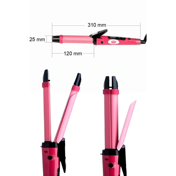 LitaeTrend Saç Düzleştirici Ve Maşa İkili Saç Şekillendirici Tüm Saç Tiplerine Uygun