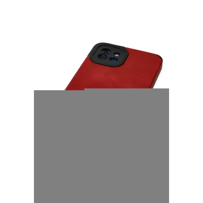 LitaeTrend Samsung Galaxy A03 Kılıf Loop Deri Silikon - Kırmızı