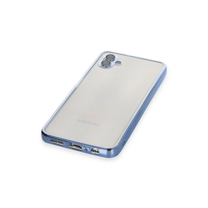 LitaeTrend Samsung Galaxy A04 Kılıf Lensli Silikon - Açık Mavi